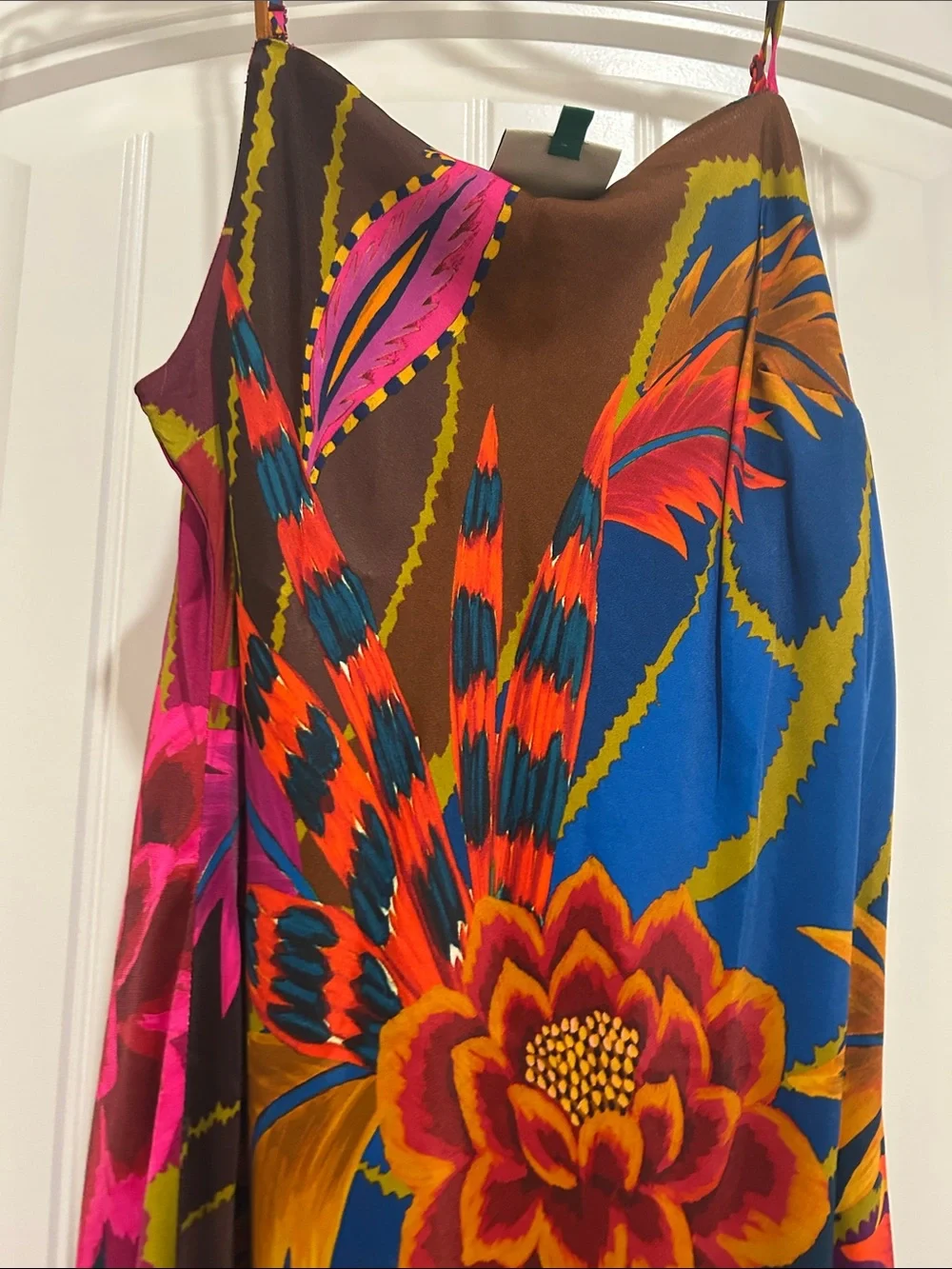 FARM Rio Fuchsia & Navy Tropical Floral Maxi Dress - Picture 9 of 9